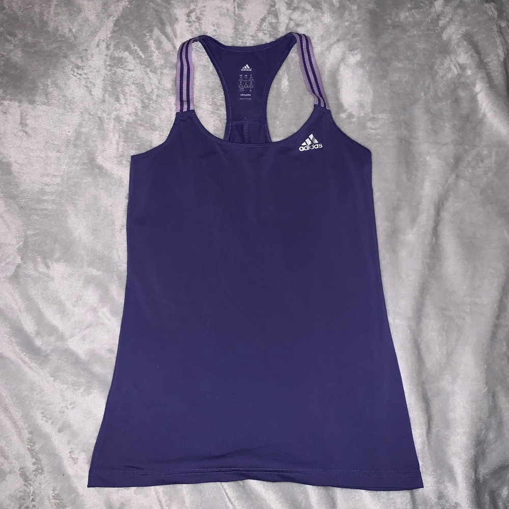 Purple Adidas Tank Top